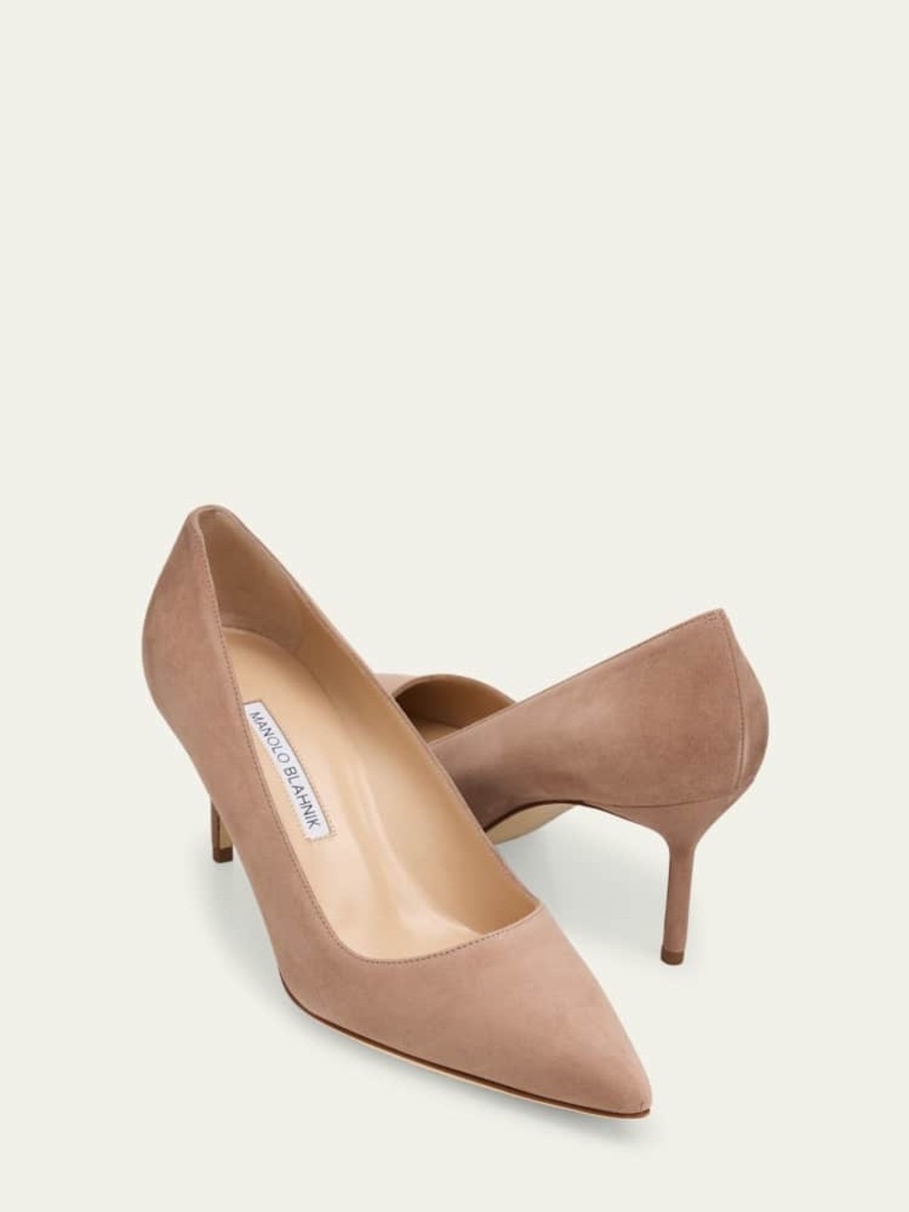 MANOLO BLAHNIK BB 90mm Suede Pumps Sz 37